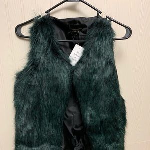 Faux fur vest